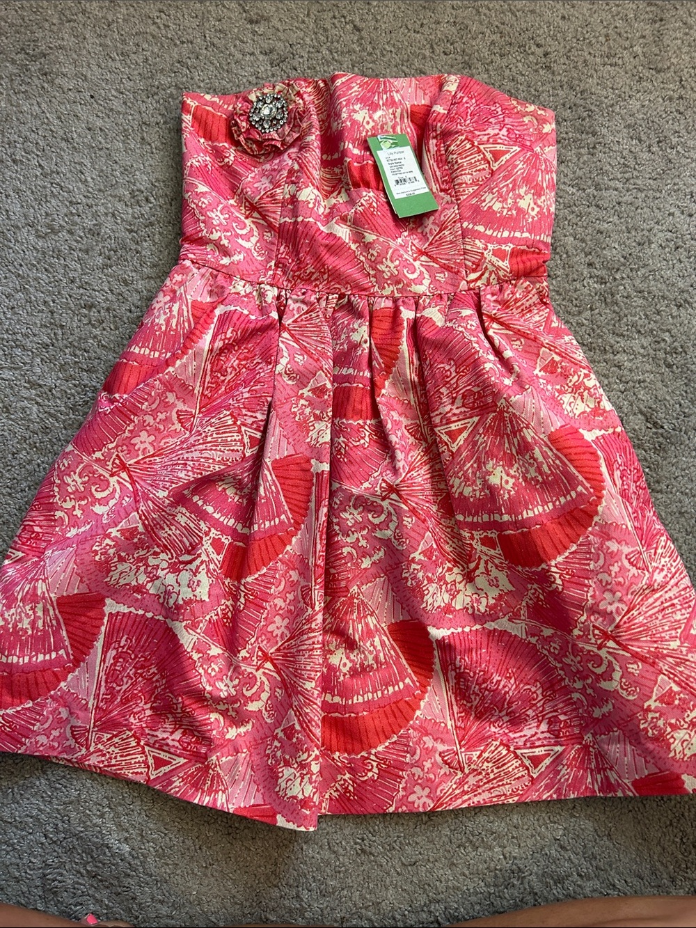 $258 Lilly Pulitzer Sari Dress - It’s Getting Hot In Here, Size 6 - Picture 3 of 9
